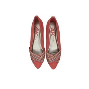 Anne Klein Womens Sport Red Patent and Fabric Pumps Shoes 6.5 Medium akoalise2